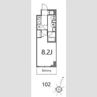 ティーステージジェイアール浜川崎【1階】の間取り