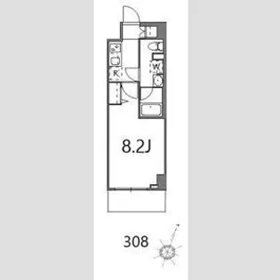 ティーステージジェイアール浜川崎【3階】の間取り