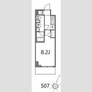 ティーステージジェイアール浜川崎【5階】の間取り