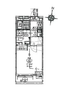 リープ横浜橋【3階】の間取り