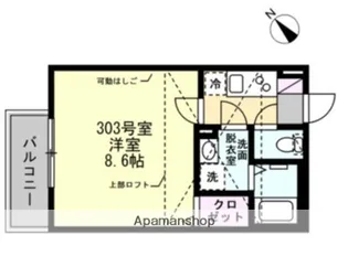 ベイルーム田奈Ⅰ【3階】の間取り