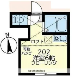 ユナイト別所ベルナールブッフェ【2階】の間取り