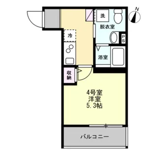 ベイルーム南林間【1階】の間取り