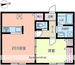Kクレイン湘南【2階】の間取り