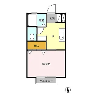 アルカディア【1階】の間取り