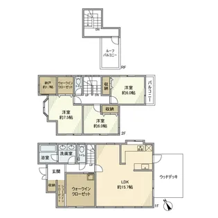 神奈川県鎌倉市材木座5丁目【一戸建】の間取り
