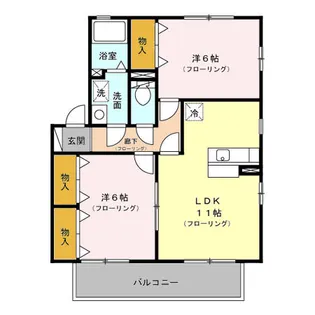 ピーチガーデン【2階】の間取り