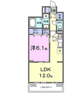 グランツ ヴァルト【1階】の間取り