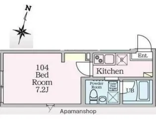 ビエンタ溝の口【1階】の間取り