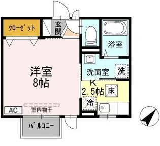セジュール ヨコハマ【1階】の間取り