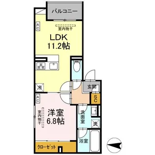 ボアブロンシュ深見【2階】の間取り