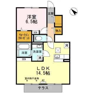 BRYANT PARK D【1階】の間取り