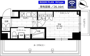 グランドコンシェルジュ大森本町Ⅱアジールコート【3階】の間取り
