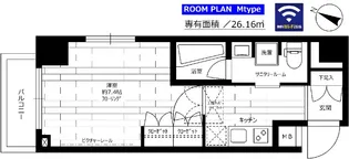 グランドコンシェルジュ大森本町IIアジールコート【4階】の間取り
