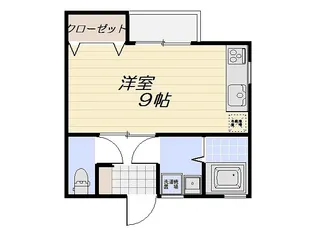 ハイツ桂【2階】の間取り
