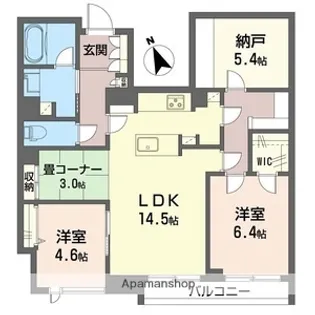 ピノ・グリナージュ【2階】の間取り