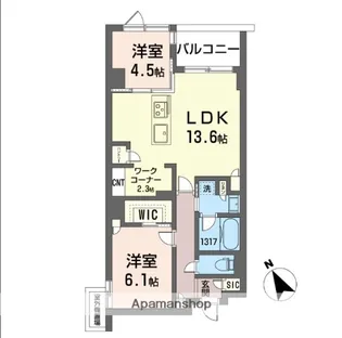 ラリュール【5階】の間取り
