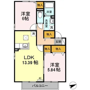 グランドソレーユ【1階】の間取り