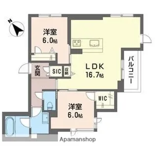 エクラージュ【4階】の間取り