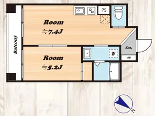 エスポワール伊勢佐木【3階】の間取り