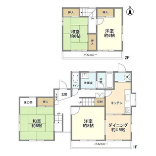 神奈川県横浜市戸塚区上柏尾町【一戸建】の間取り