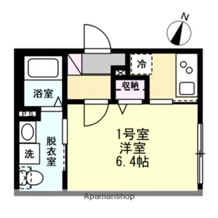 ベイルーム伊勢町Ⅰ【1階】の間取り