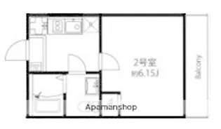 横浜コリーヌモダン【2階】の間取り