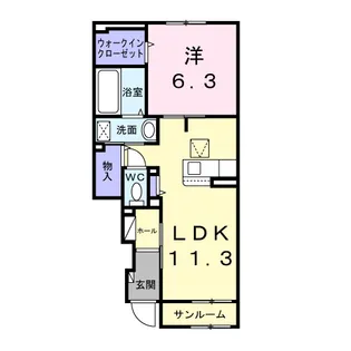 OHANA【1階】の間取り