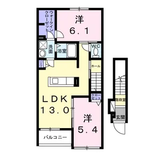セゾン プロスペレ【2階】の間取り