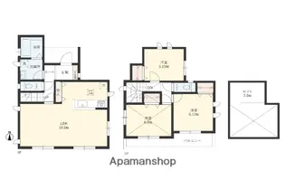 神奈川県相模原市南区磯部【一戸建】の間取り