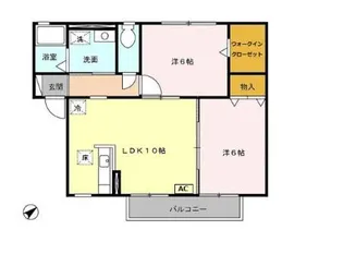 カーサベルデ A【1階】の間取り