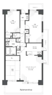 ビーコンヒル能見台センターヒル・D館【9階】の間取り