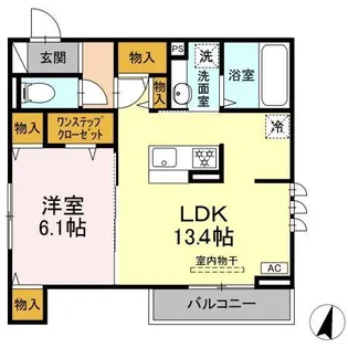 パルボヌール【3階】の間取り