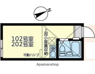 ブルーミー川崎【2階】の間取り