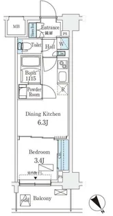 エル・セレーノ横浜【8階】の間取り
