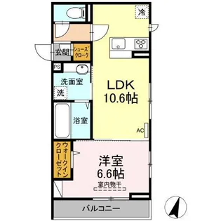LUCKY CIRCLE HIYOSHI (ラッキーサークルヒヨ【2階】の間取り
