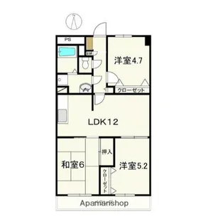 メゾンひろ【3階】の間取り