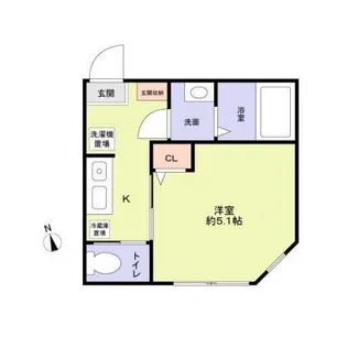 (仮称)SCRUBLAGOON栗谷3丁目アパート【1階】の間取り