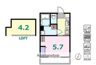 シュガール御所山ONE【2階】の間取り
