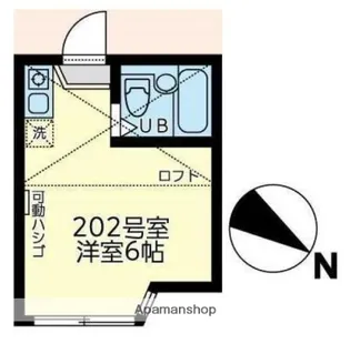 ユナイト上町ヘルマンミュラー【2階】の間取り
