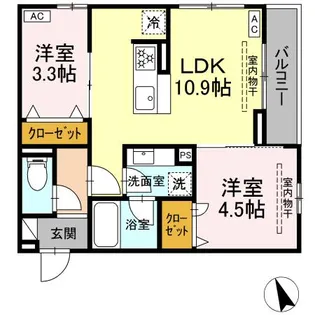 ライラック大船【3階】の間取り