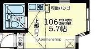 ユナイト川崎ロゼッタストーン【1階】の間取り