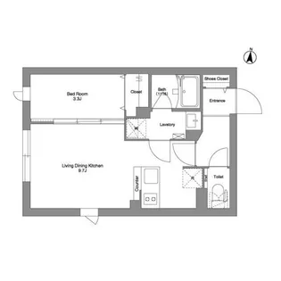 タスキ リシェス 池上【4階】の間取り