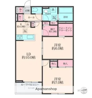 SOLANAⅡ【1階】の間取り