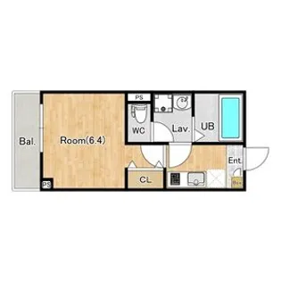 ジーメゾン大和イースト【1階】の間取り