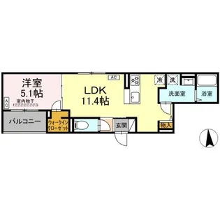 プログレンス能見台 B棟【2階】の間取り