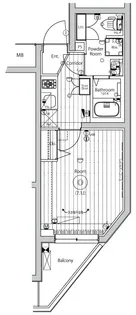 メイクスアート桜木町【2階】の間取り