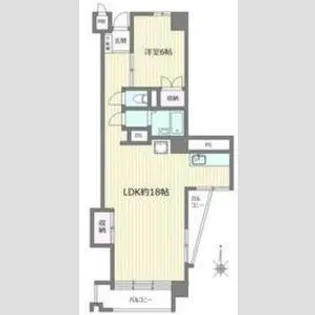 鵠沼フラワーマンション【206号室】の間取り