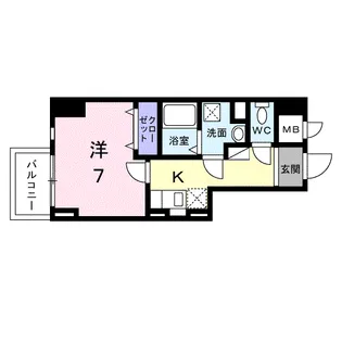 スアヴィス平塚八重咲【2階】の間取り