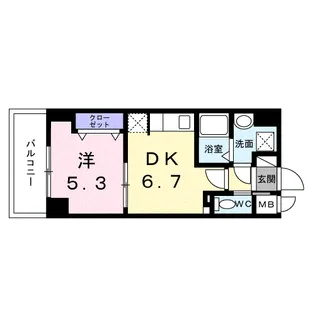 スアヴィス平塚八重咲【8階】の間取り